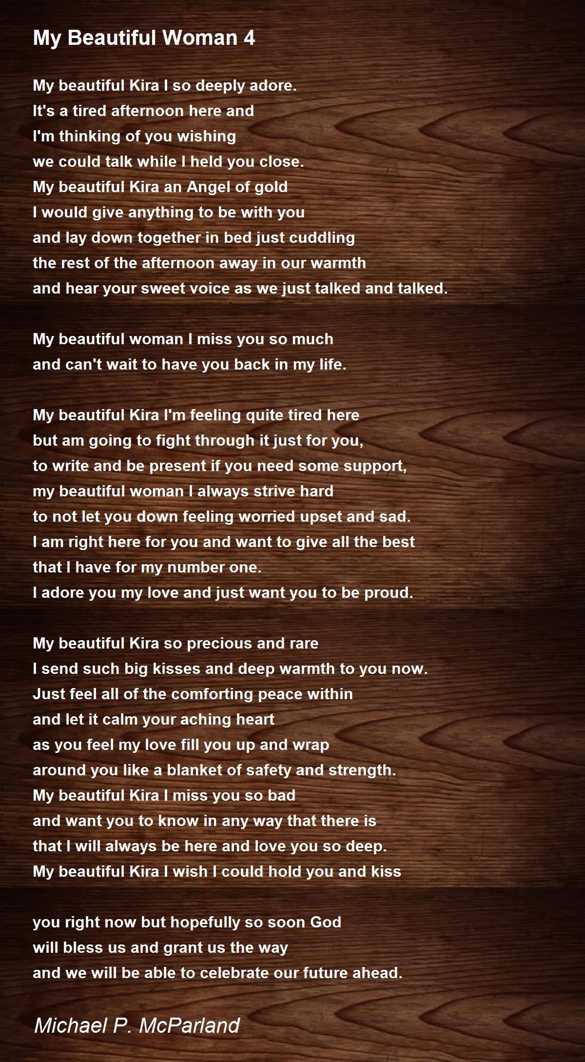 My Beautiful Woman 4 Poem by Michael P. McParland - Poem Hunter