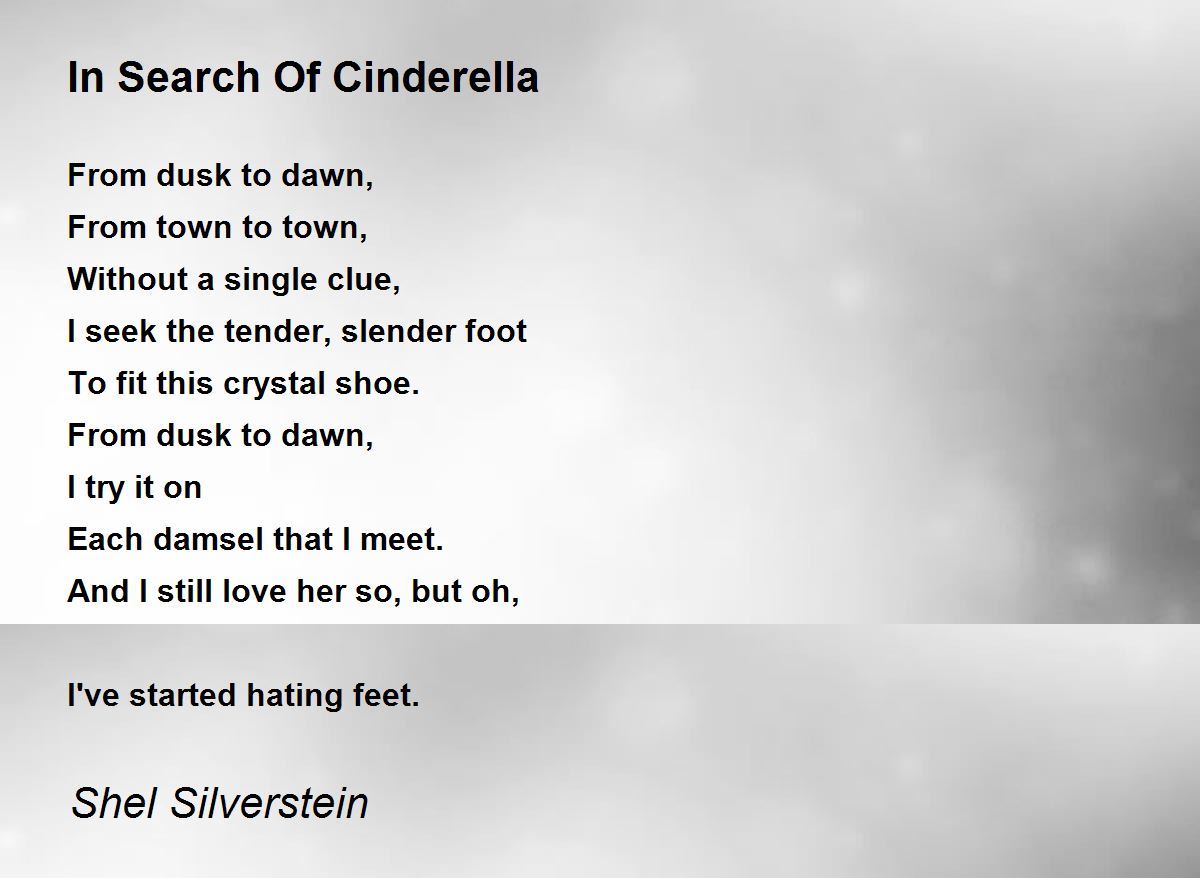 In Search Of Cinderella Poem by Shel Silverstein - Poem Hunter